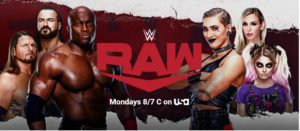 Banner WWE RAW abril 2021