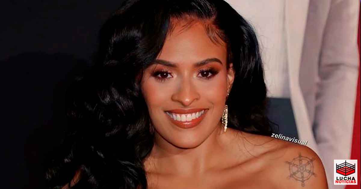 Queen Zelina lights up instagram with transparent red dress