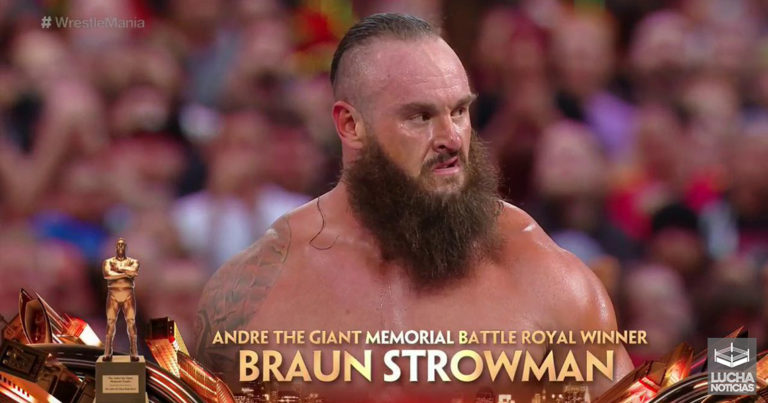 Braun Strownman gana la batalla campal en memoria a Andre The Giant en WrestleMania