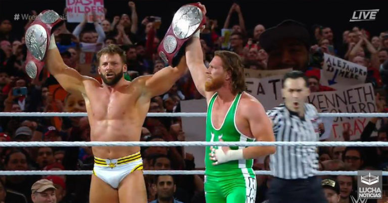 Curt Hawkins y Zack Ryder vencen a The Revival en WrestleMania y conquistan el campeonato de parejas de RAW