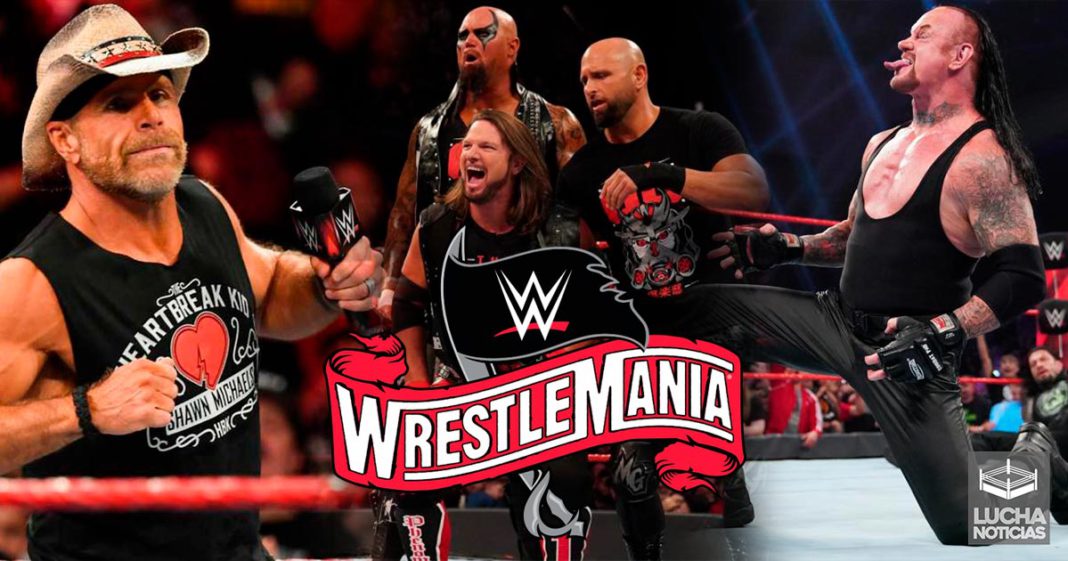 La ruta hacia WrestleMania 36 michaels undertaker y aj styles