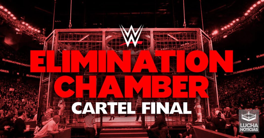 Cartel final WWE Elimination Chamber 2020
