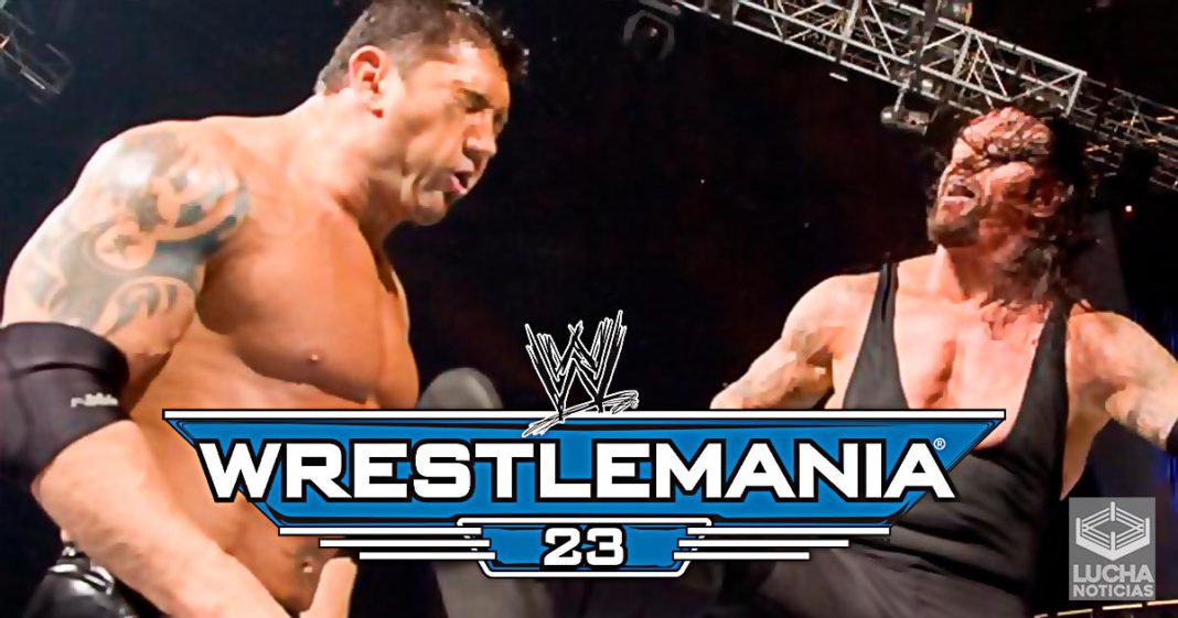 WrestleMania 23 Undertaker vs Batista lucha completa