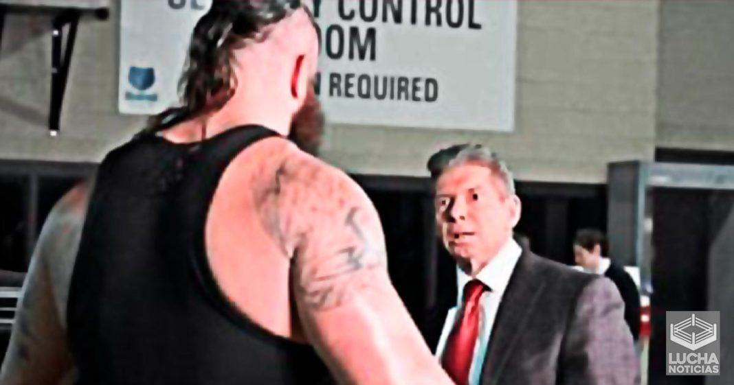 Braun Strowman se comporto infantilmente frente a Vince McMahon