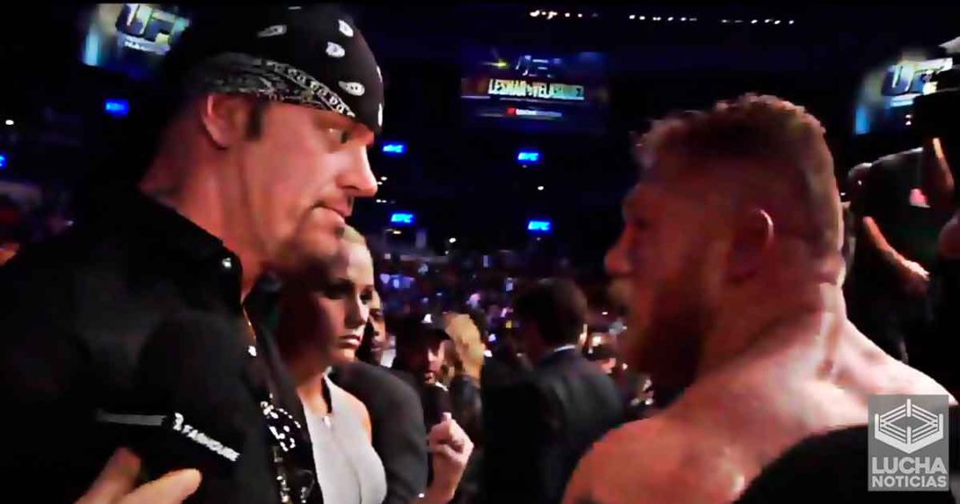 Por esta increible razón Undertaker encaró a Brock Lesnar en UFC 121