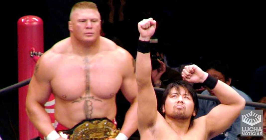 Brock Lesnar hizo llorar a Shinsuke Nakamura
