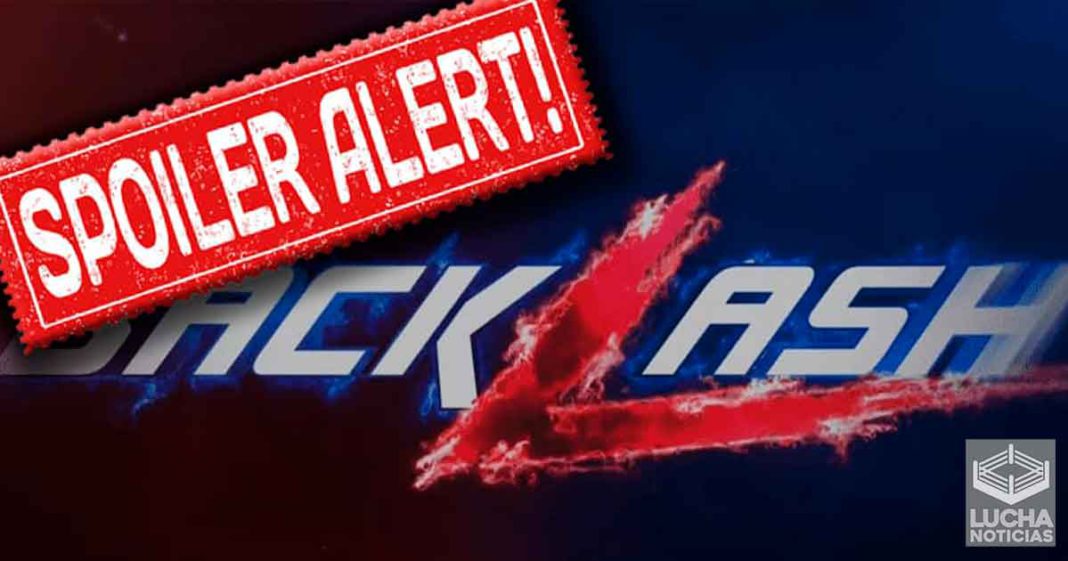 Gran spoiler para lucha estelar de WWE Backlash
