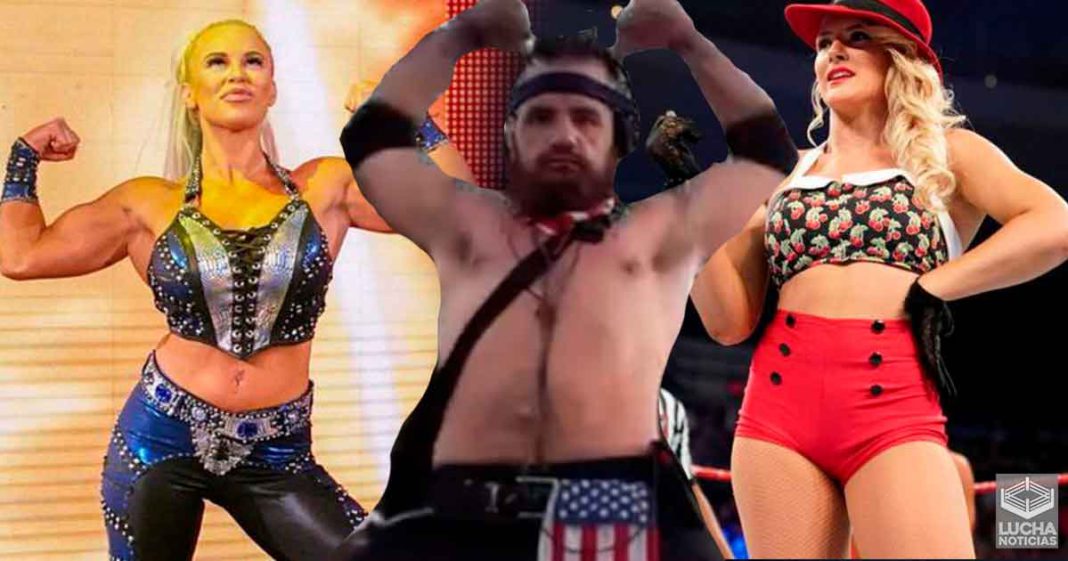 Lacey Evans y Dana Brooke confrontan al acosador del Performance Center luego de RAW