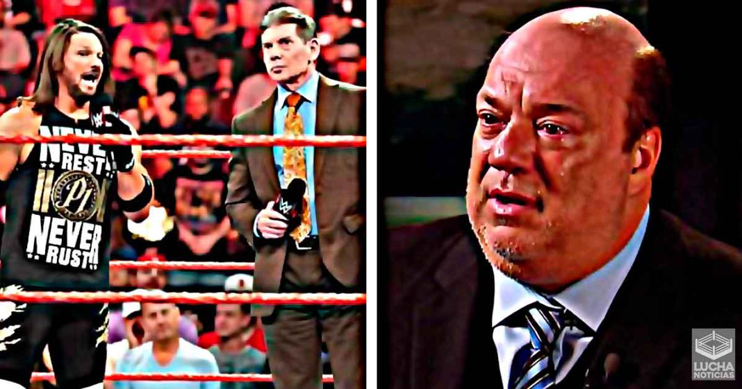 AJ Styles feliz de que hayan despedido Paul Heyman