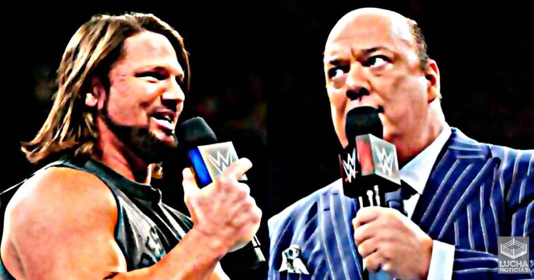 AJ Styles llama mentiroso descarado a Paul Heyman
