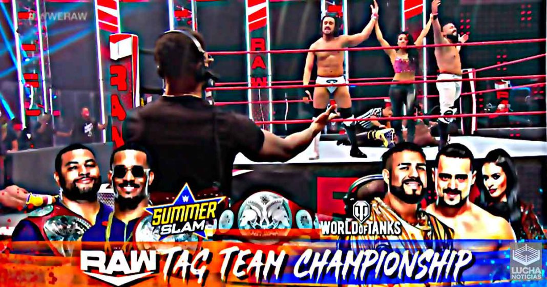 Ángel Garza y Andrade vs Street Profits por el campeonato de parejas de WWE RAW en SummerSlam Ángel Garza y Andrade vs Street Profits por el campeonato de parejas de WWE RAW en SummerSlam