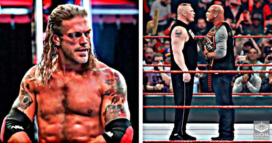 Edge critica a Brock Lesnar y Goldberg por su pobre desempeño como luchadores Edge critica a Brock Lesnar y Goldberg por su pobre desempeño como luchadores