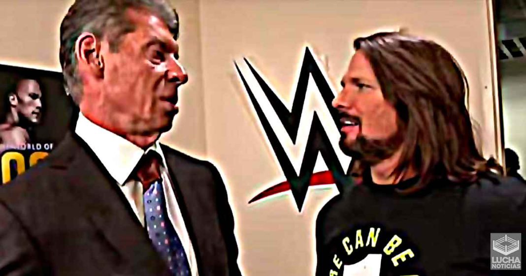 AJ Styles y otras superestrellas se reunen con Vince McMahon por el baneo de Twitch