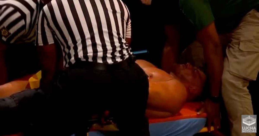 Ridge Holland se lesiona sufrió una lesión durante WWE NXT