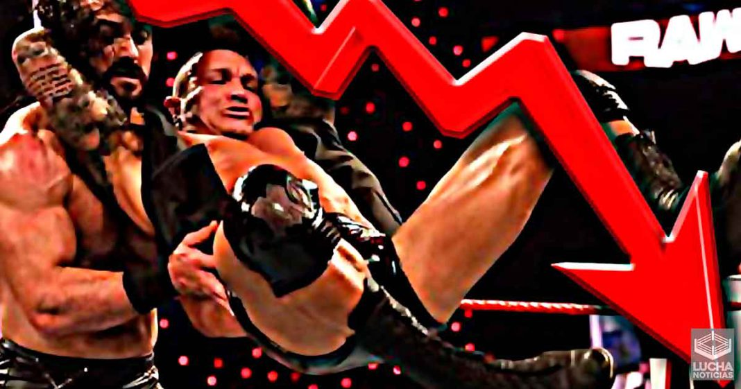 WWE RAW obtiene su rating más bajo de la historia el pasado lunes