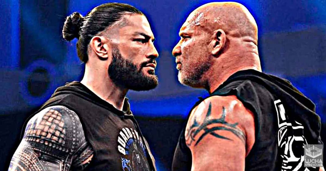 Goldberg está molesto por qué se canceló su lucha con Roman Reigns