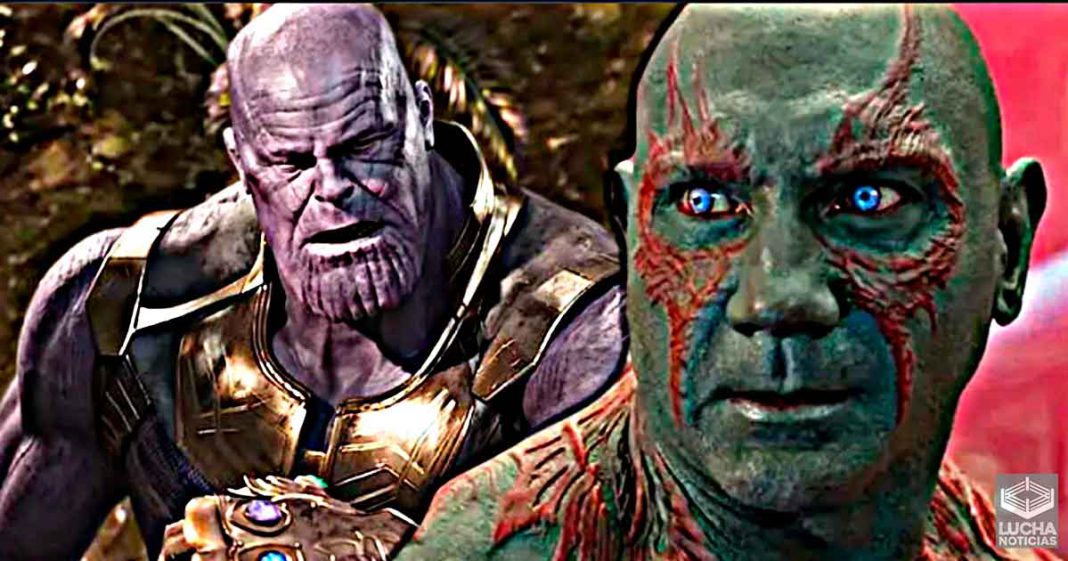 Batista está molesto por que Drax El Destructor no mató a Thanos