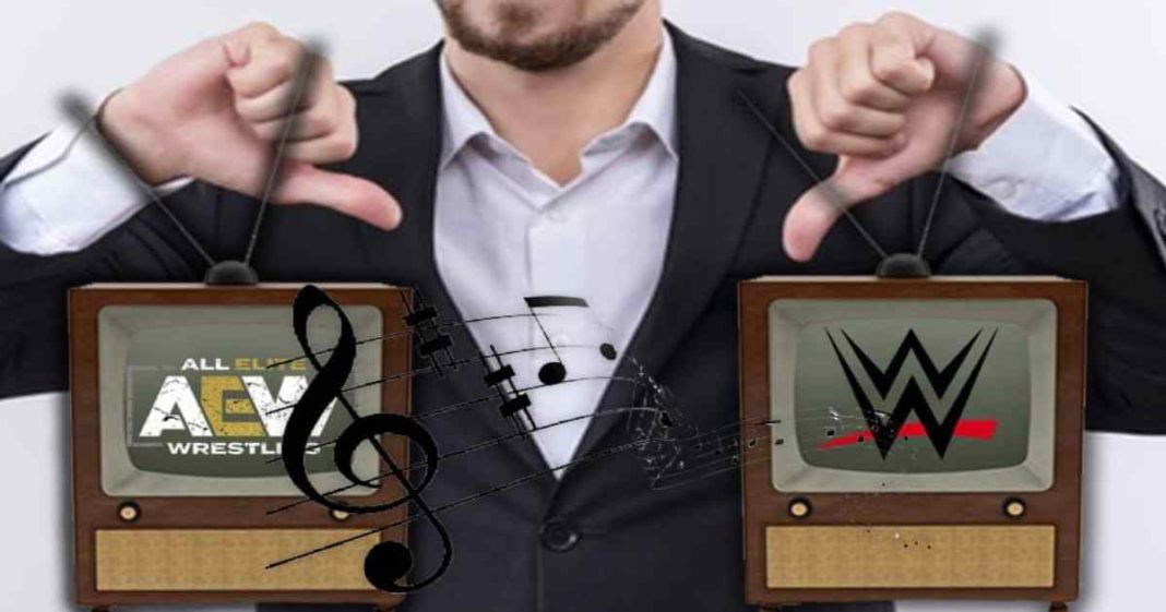 Las canciones de entrada de WWE y AEW son consideradas como mediocres