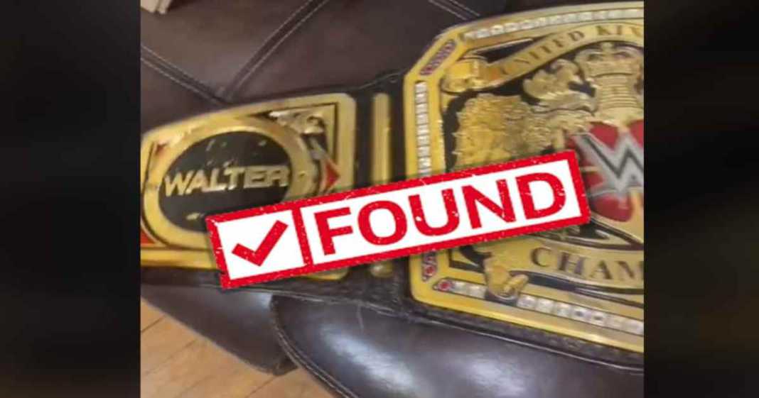 titulo perdido de WALTER es encontrado y devuelto a WWE