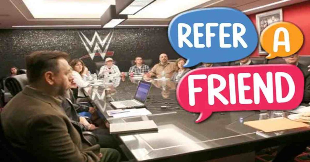 WWE había utilizado un programa de referencia para contratar gente antes de los recientes recortes