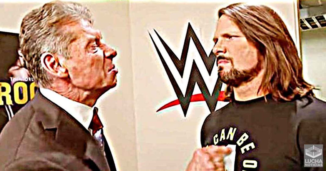 AJ Styles revela que lo que Vince McMahon le dijo después de su primera lucha en WWE