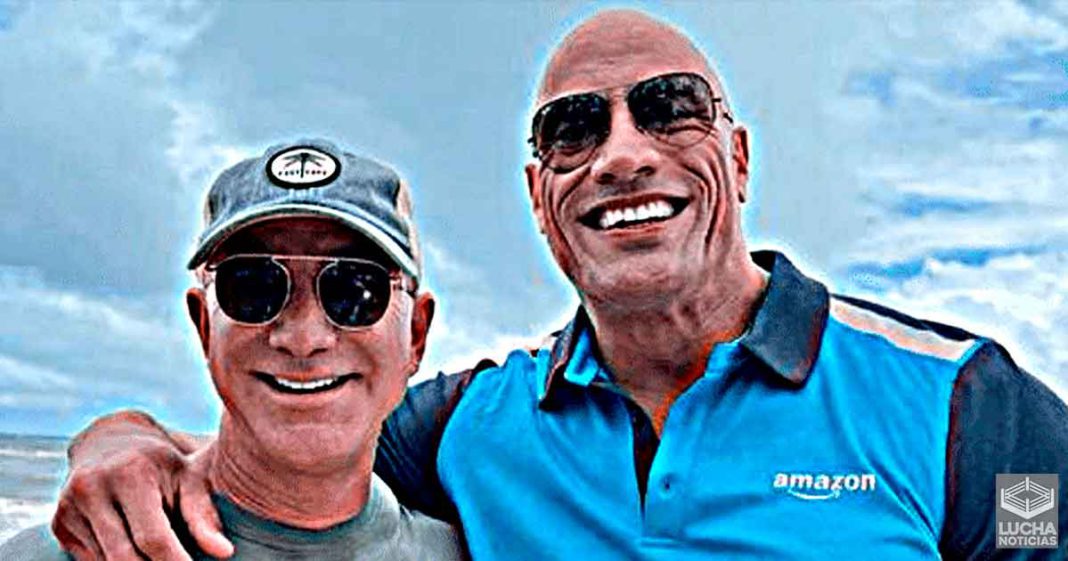 The Rock tiene grandes planes con Jeff Bezos dueño de Amazon