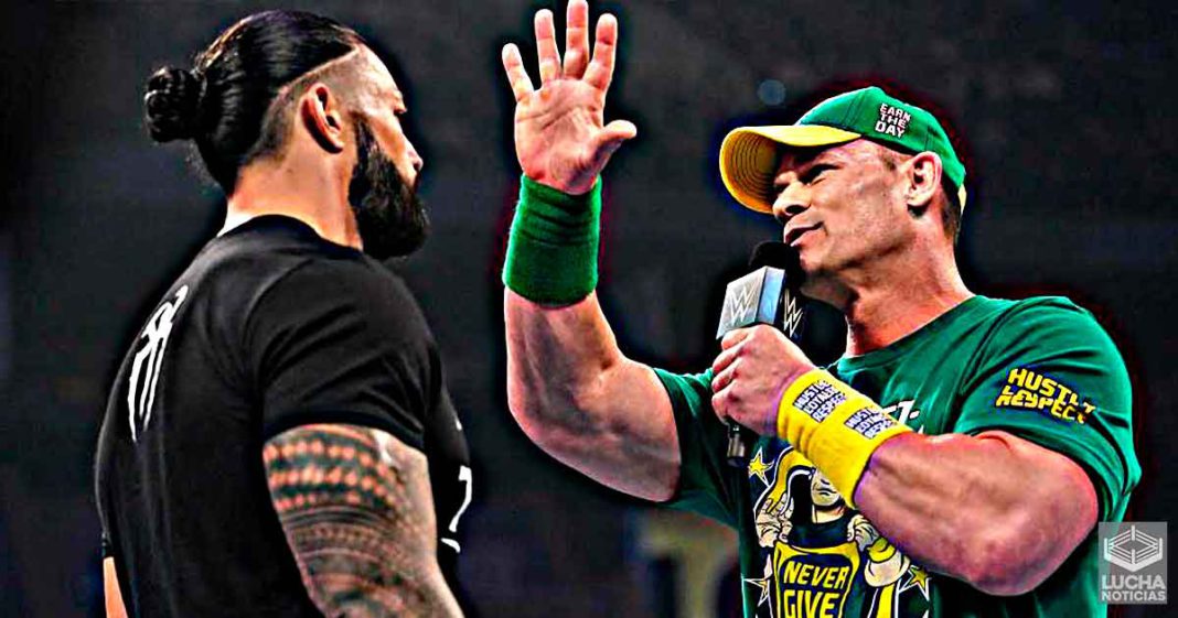 El segmento de Roman Reigns y John Cena fue sin guión