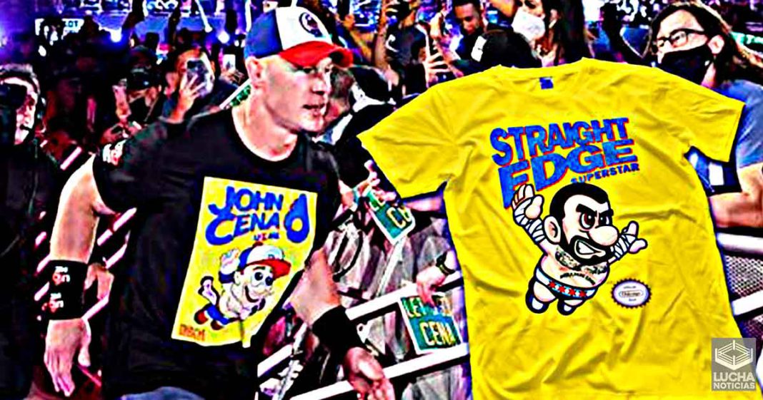 La nueva playera de John Cena es una copia de la de CM Punk