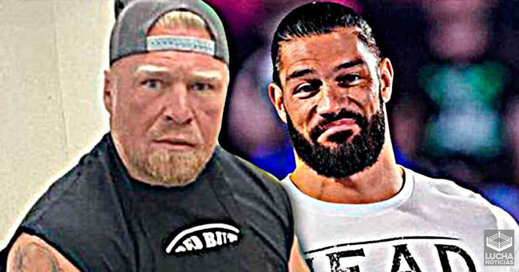 Roman Reigns se burla de la cola de caballo de Brock Lesnar