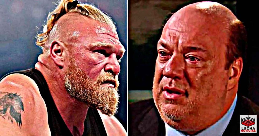 Paul Heyman se pone nervioso al preguntarle si habló con Brock Lesnar después de su suspensión