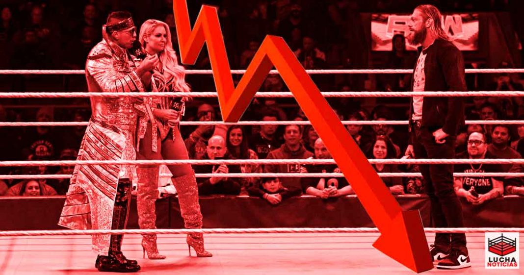 WWE RAW vuelve a caer en sus ratings esta semana