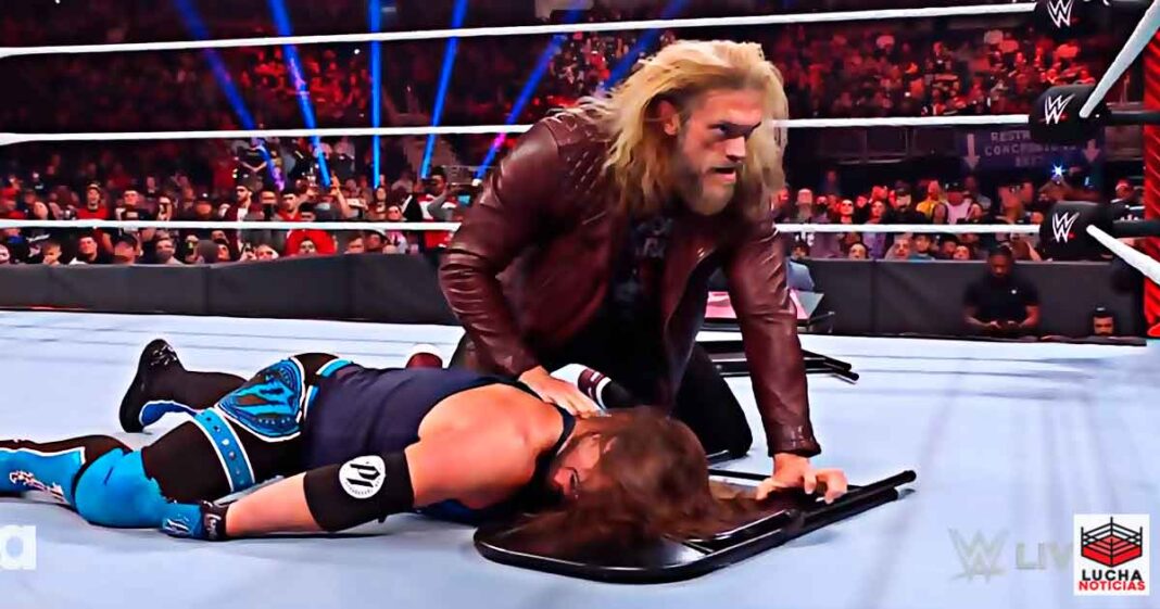Es Oficial: Edge vs AJ Styles en WrestleMania 38 - Styles es destruido