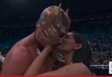 Noche mágica en Monterrey: El Grande Americano destapa a Chad Gable El Grande Americano besa a Andrea Bazarte tras ganar la máscara