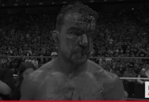 JBL se rinde ante Chad Gable tras Noche de los Grandes: “Es el mejor del mundo” Chad Gable en escala de grises sin máscara en Arena Monterrey